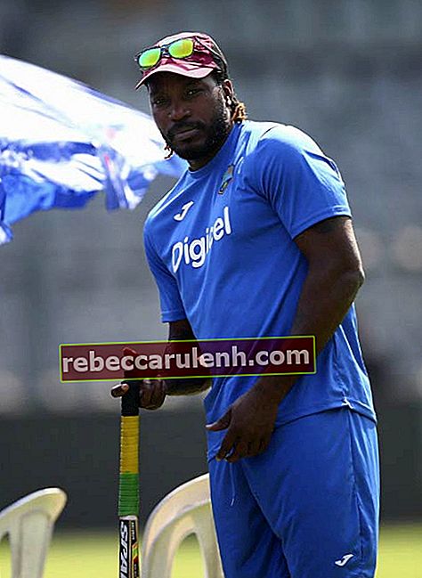 Крис Гейл на тренировка в Уест Индия по време на Световната купа T20 2016