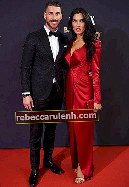Sergio Ramos et Pilar Rubio au Gala du FIFA Ballon d'Or 2015 le 11 janvier 2016
