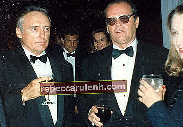 Jack Nicholson (à droite) et Dennis Hopper vus en mars 1990