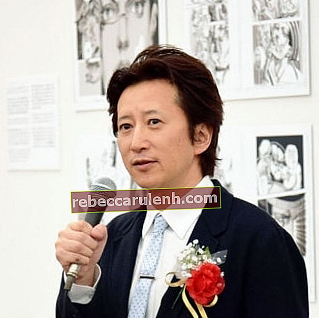 Hirohiko Araki sur une photographie prise en 2013 au Japan Media Arts Festival