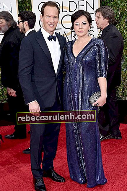 Patrick Wilson avec sa femme Dagmara Dominczyk aux Golden Globes en janvier 2016