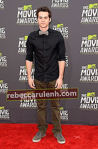 Дилън О'Брайън по време на MTV Movie Awards