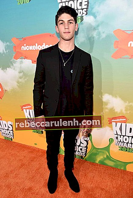 Рахарт Адамс на наградите за детски избор на Nickelodeon 2016 на 12 март 2016 г. в Ингълвуд, Калифорния