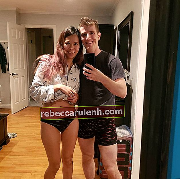 Linus Sebastian avec sa femme en janvier 2020