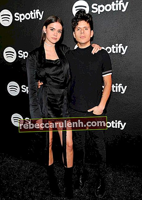Rudy Mancuso et Maia Mitchell lors de la célébration des nominés du meilleur nouvel artiste Spotify en février 2017