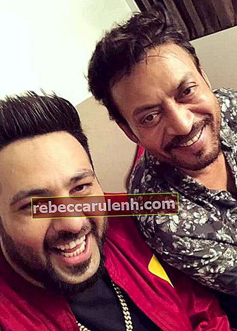 Badshah (à gauche) et Irrfan Khan dans un selfie Instagram en janvier 2018