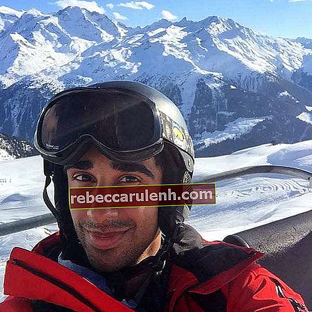 Vikram Barn a Val d'Isère in Francia nell'aprile 2017