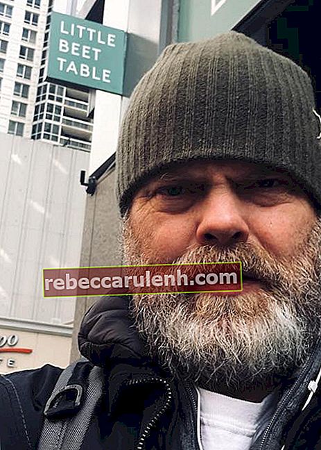 Rainn Wilson in un selfie su Instagram a Chicago nel marzo 2018