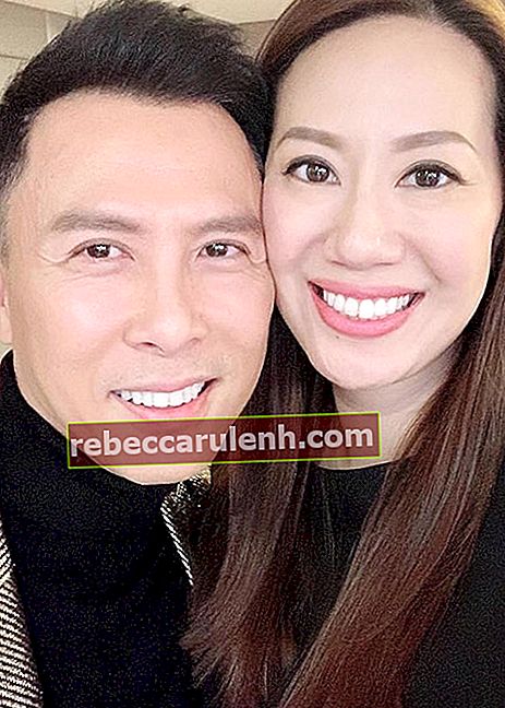 Donnie Yen mit seinem Ehepartner Cissy Wang, wie auf seinem Instagram-Profil im Februar 2019 zu sehen