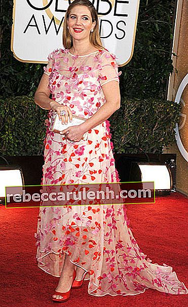 Drew Barrymore durante i Golden Globe Awards 2014