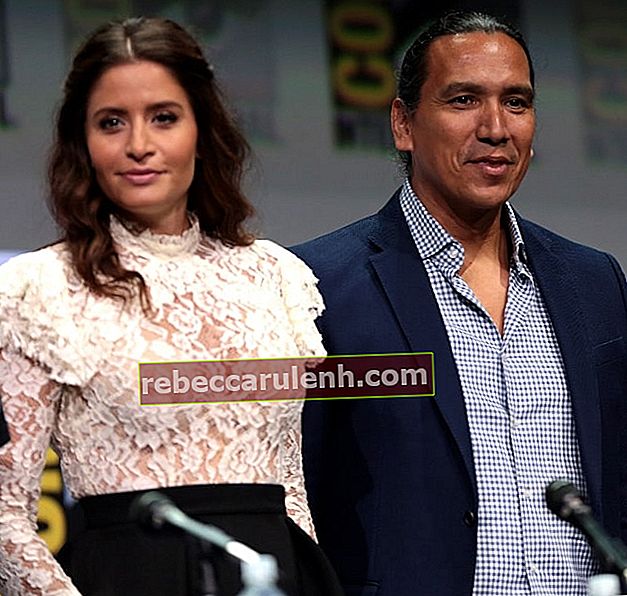 Mercedes Mason et Michael Greyeyes s'exprimant au San Diego Comic Con International 2017, pour 'Fear the Walking Dead', au San Diego Convention Center à San Diego, Californie