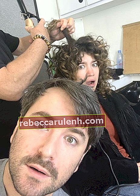 Alex Brightman i Sarah Stiles na selfie w październiku 2019 roku