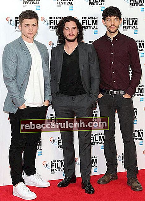 Тарон Егертън, Кит Харингтън и Колин Морган на Лондонския филмов фестивал BFI 2014