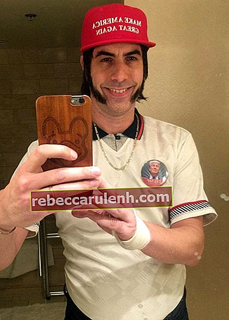 Sacha Baron Cohen dans un selfie Instagram comme vu en mars 2016
