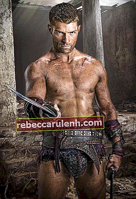 Corps torse nu de Liam McIntyre dans une image de Spartacus