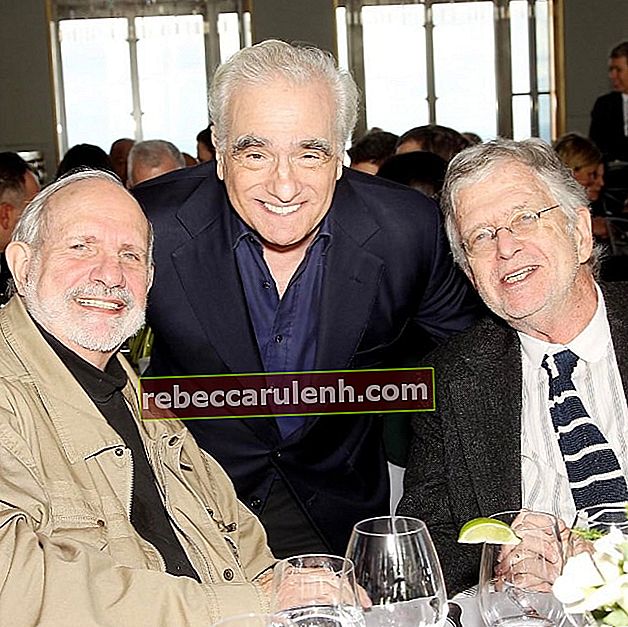 Martin Scorsese (Centre) avec ses amis en janvier 2017