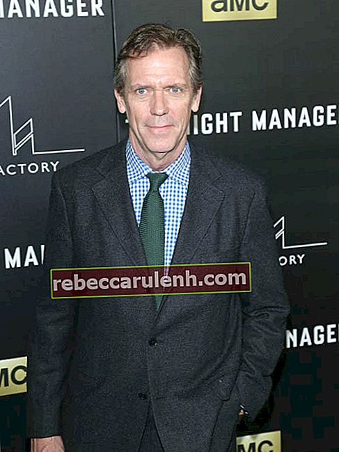 Hugh Laurie at the premiere of AMC's The Night Manager in April 2016