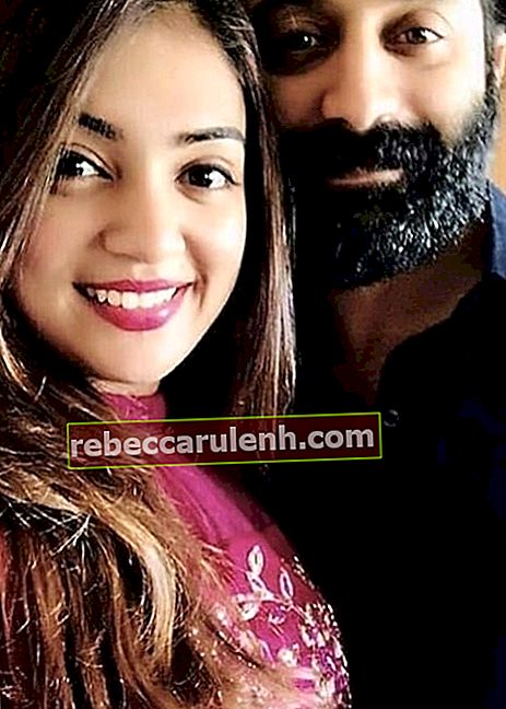 Nazriya Nazim vue dans un selfie avec son mari Fahadh Faasil en octobre 2019