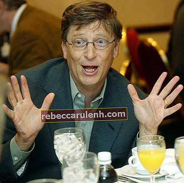 Bill Gates bei einem Medienessen im Februar 2002
