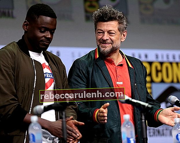 Daniel Kaluuya (à gauche) avec Andy Serkis au San Diego Comic-Con International 2017