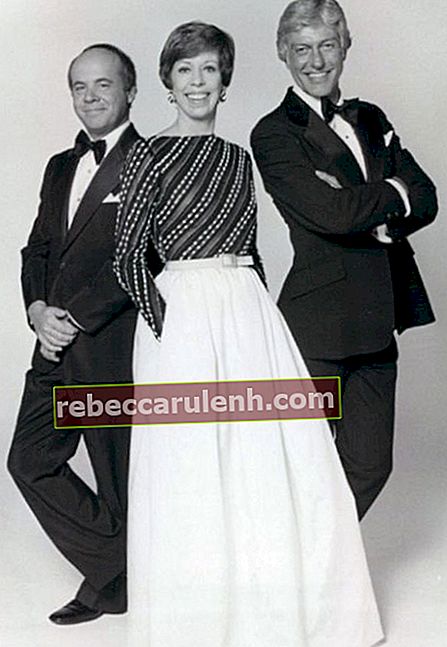 Tim Conway, Carol Burnett und Dick Van Dyke von der Carol Burnett Show posieren zusammen