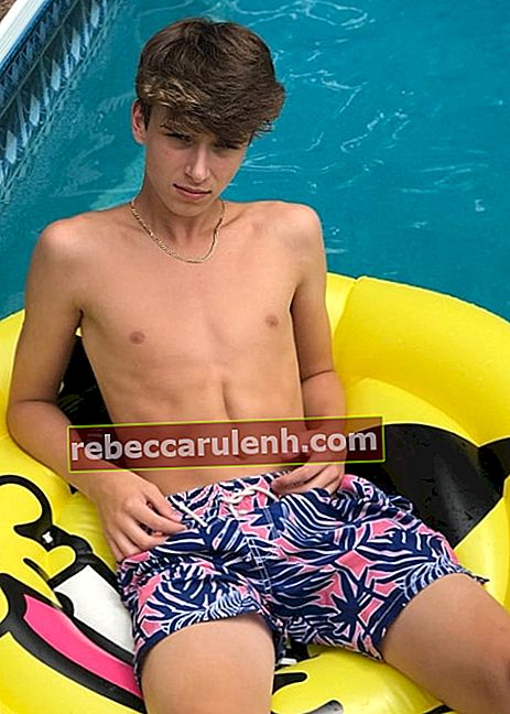 Josh Richards comme vu en posant torse nu tout en profitant de la piscine en août 2018