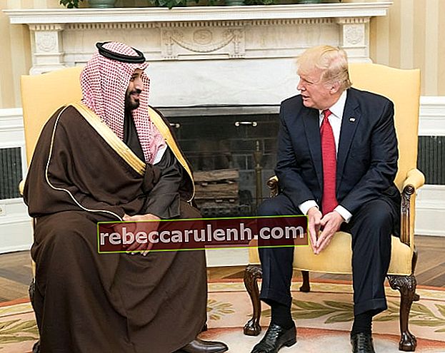 Mohammad bin Salman (à gauche) en parlant avec le président Donald Trump lors de leur réunion dans le bureau ovale de la Maison Blanche à Washington, DC, États-Unis en mars 2017