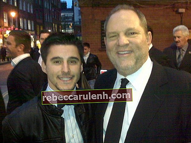 Harvey Weinstein (à droite) photographié avec Josh Wood à la 54e édition du BFI London Film Festival