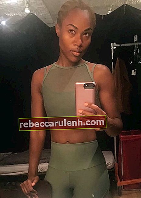 DeWanda Wise dans un selfie miroir à l'Atlantic Theatre Company en septembre 2018