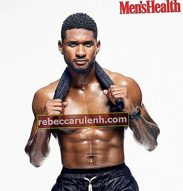 Usher posant pour Men's Health Magazine dans son numéro de novembre 2013