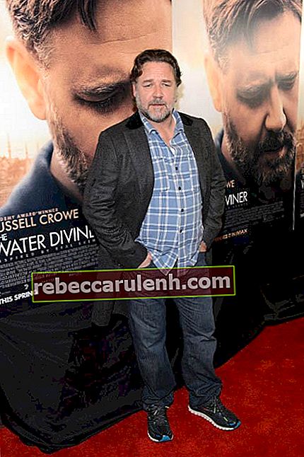 Russell Crowe lors de la projection de The Water Diviner en avril 2015 à Chicago
