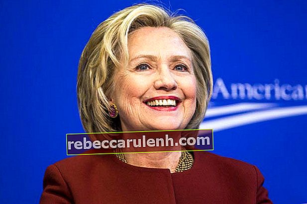 Хилари Клинтън се усмихва на публично събитие 2015 г.