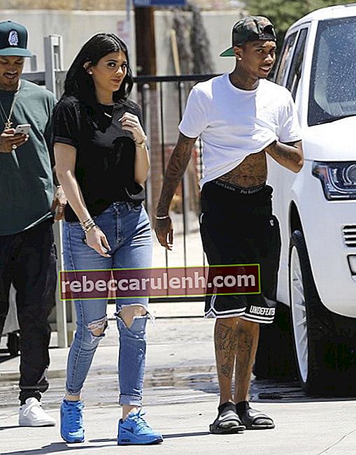 Tyga et Kylie Jenner le 7 août 2015 à Los Angeles, Californie