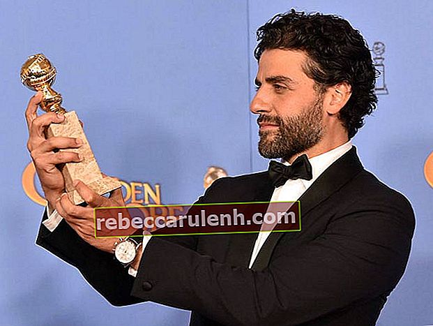 Оскар Исак на наградите "Златен глобус" 2016 г.
