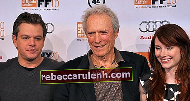 Клинт Иствуд с Мэттом Дэймоном (слева) и Брайс Даллас Ховард (справа) на Нью-Йоркском кинофестивале 2010 года.