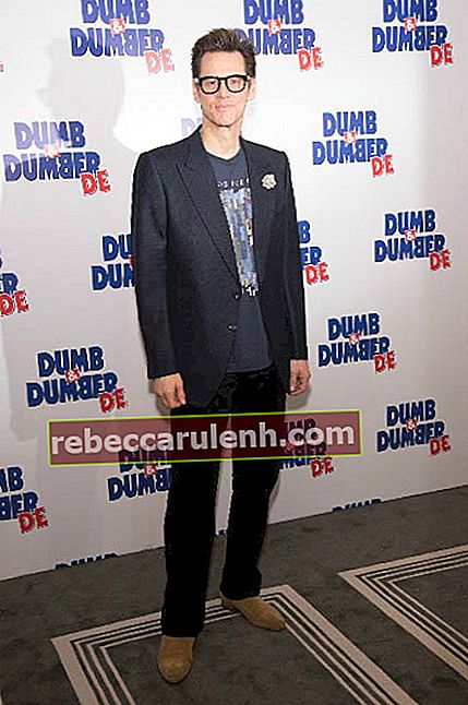 Джим Кери на Dumb & Dumber To photocall през ноември 2014 г. в Париж, Франция