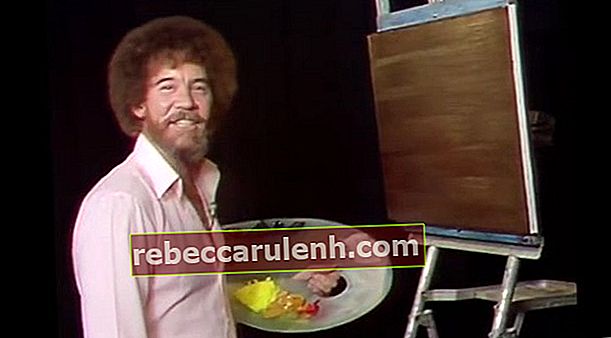Bob Ross in einem Standbild aus der 6. Staffel von The Joy of Painting im Jahr 1985