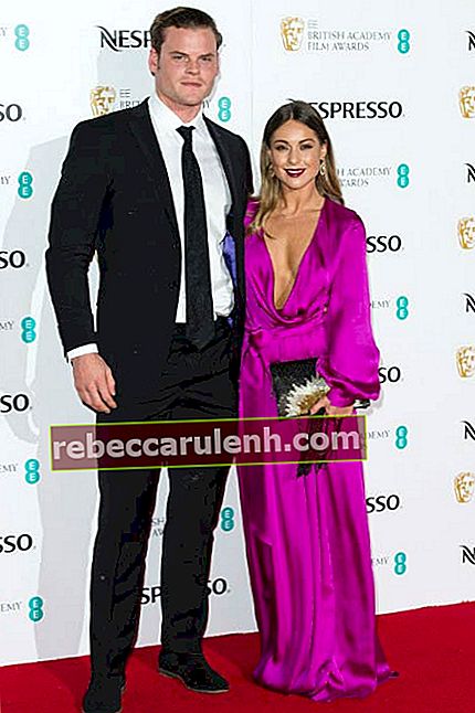 Louise Thompson et Ryan William Libbey à la soirée des nominés aux British Academy Film Awards en février 2017