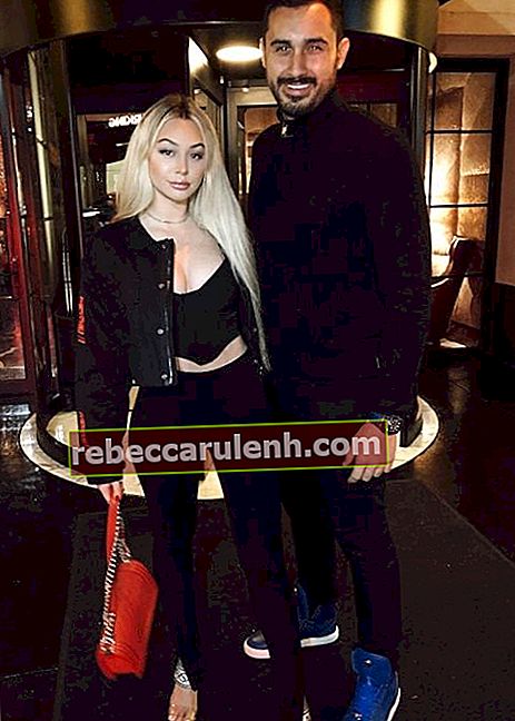 Corinne vista con il suo fidanzato Vincent Fratantoni nel marzo 2020