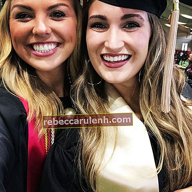 Hannah Brown vue avec Carlie Parrish lors de leur diplôme de l'Université de l'Alabama en août 2017